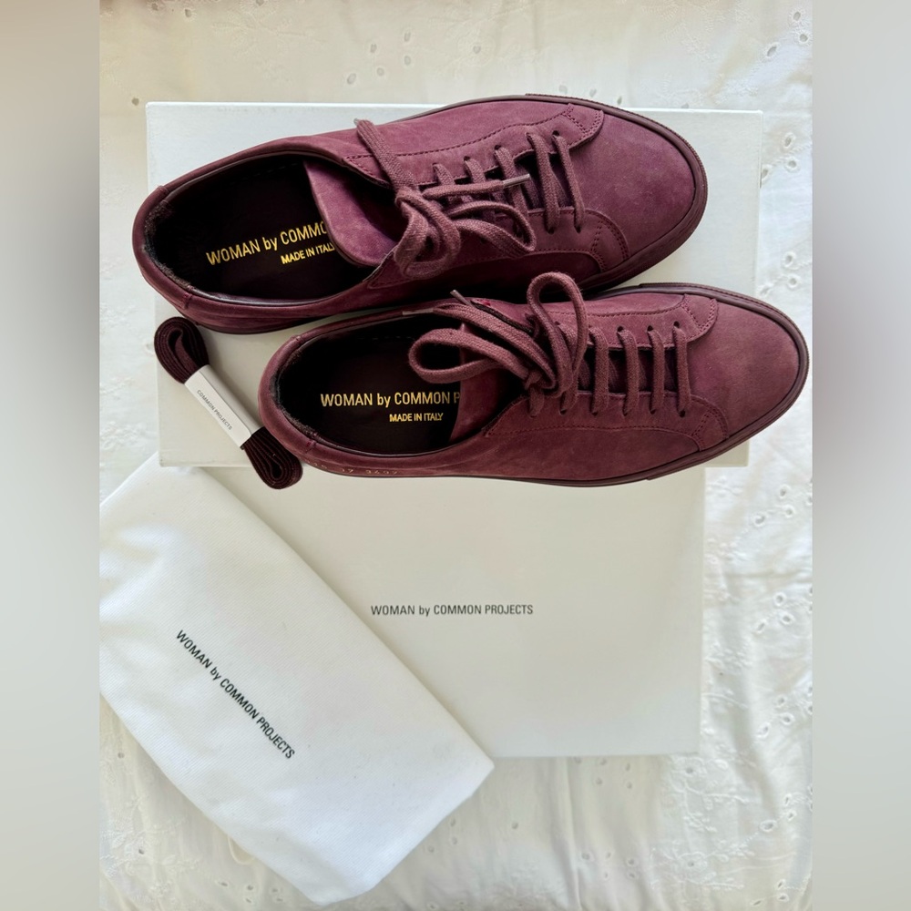 Common Projects Original Achilles Leather Nubuck Sneakers (Women’s Size EU 37)